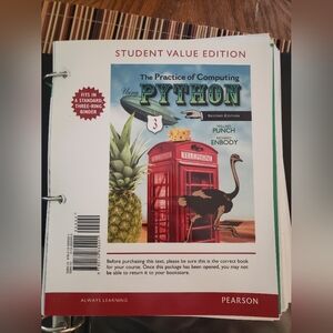 Practice of Computing Using Python by William F. Punch and Richard Enbody w/Code